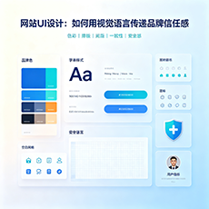 湘西建站-网站UI设计：如何用视觉语言传递品牌信任感